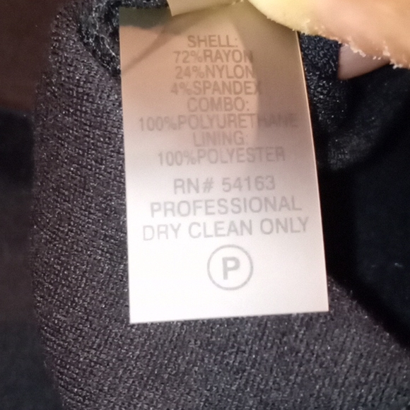 Calvin Klein  Black Faux Leather Trim Dress  10 - Picture 13 of 14